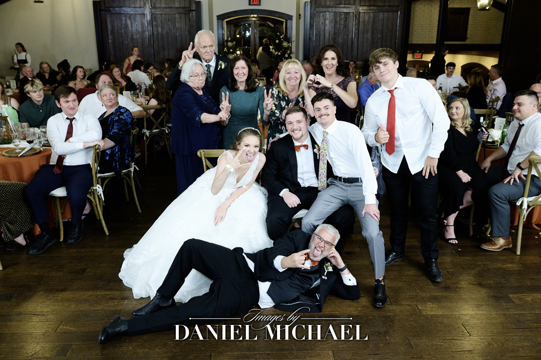 reception group poses